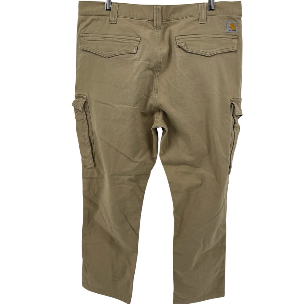 Carhartt FR Rugged Flex Relaxed Fit Canvas Cargo Work Pant Tan Mens 37x29